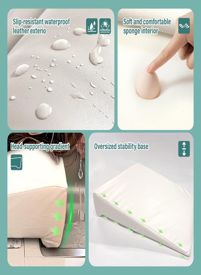 Wibeelee Hair Washing Station for Kids Waterproof Shampoo Foam Mat with Ergonomic Design Non Slip Bath Pillow Sink Soft Neck Support for Easy Hair Wash - Image 3